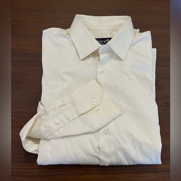 NEW Ivory Color Shirt Necksize 16 - Picture 3 of 3